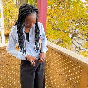 Anne Klein Light Blue Blouse